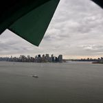 Looking left towards Manhattan out of the Statue of Liberty's Crown.